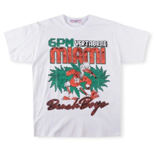 Vertabrae 6 PM Miami T-shirt White