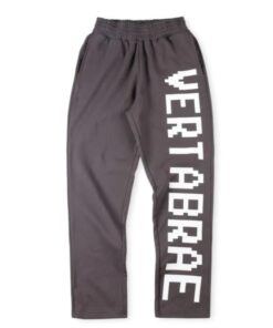 Vertabrae Black with White Logo Sweatpant