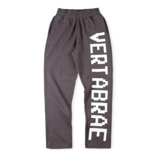 Vertabrae Black with White Logo Sweatpant