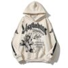 Vertabrae Cream Clolor Hoodie