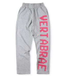 Vertabrae Grey with Red Logo Sweatpant