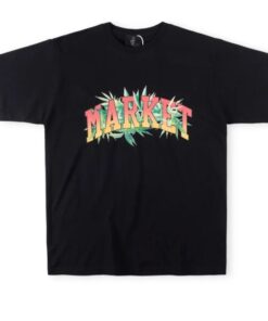 Vertabrae Market logo T-shirt Black